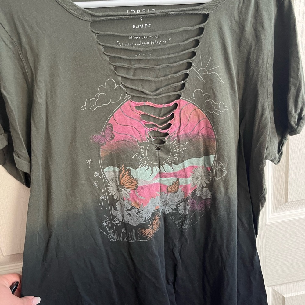 Plus size butterfly tee 🦋